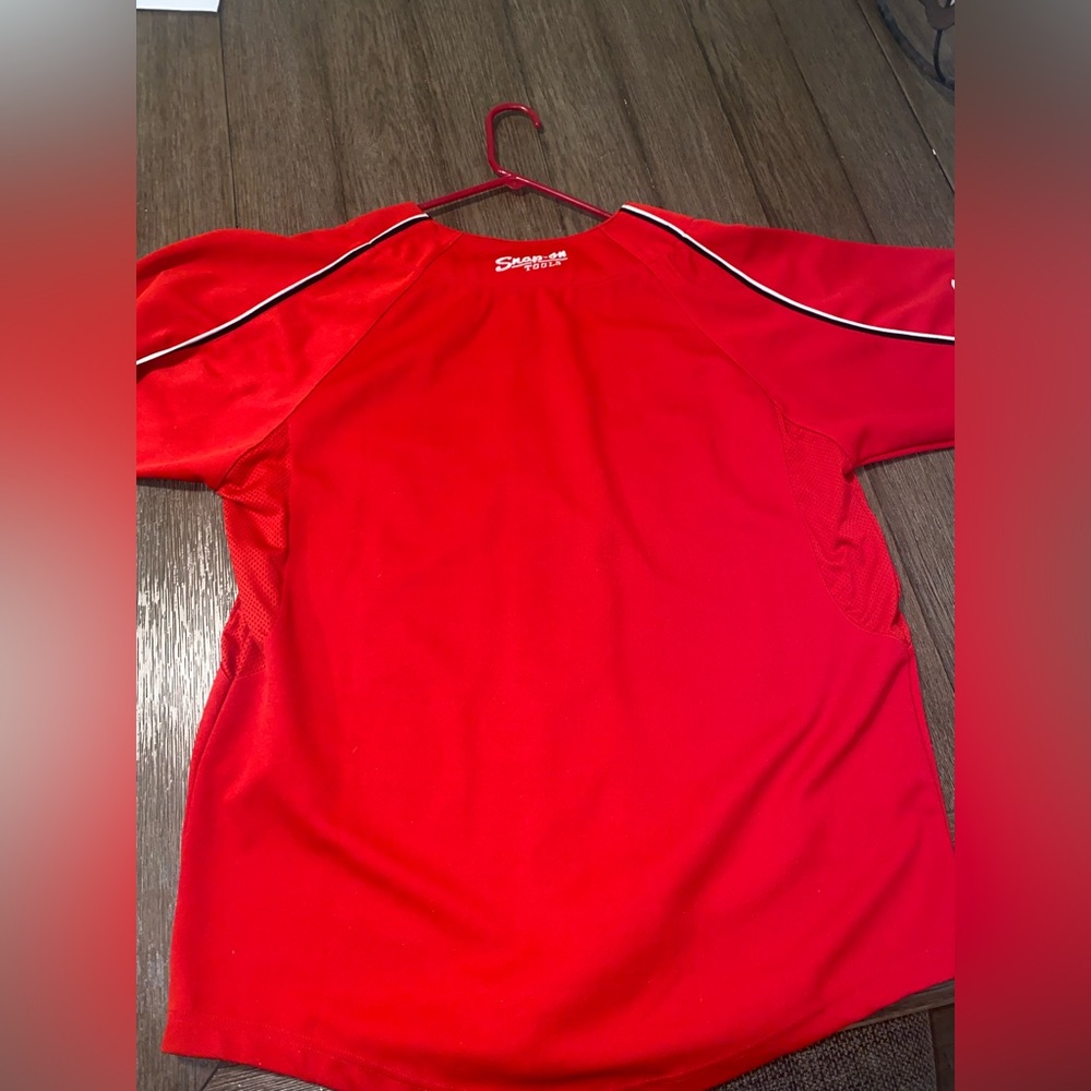 Snap On Tools Baseball Jersey Red Men's Size L Vintage Collectible - Picture 4 of 6